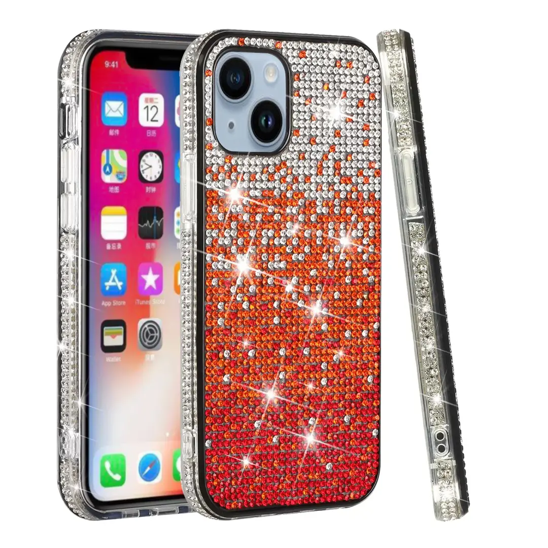 iPhone 15 Plus/iPhone 14 Plus Bling Party Diamond Red